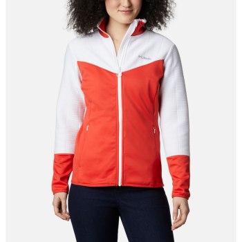 Columbia Roffe Ridge II Full Zip Fleece, Chamarras Naranjas Blancos Para Mujer | 597816-PIK